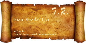 Tuza Rozália névjegykártya