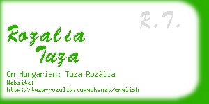 rozalia tuza business card